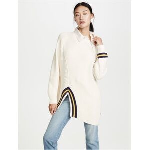 Alexander Wang Off-White Varsity Pullover Sweater Size XS/S